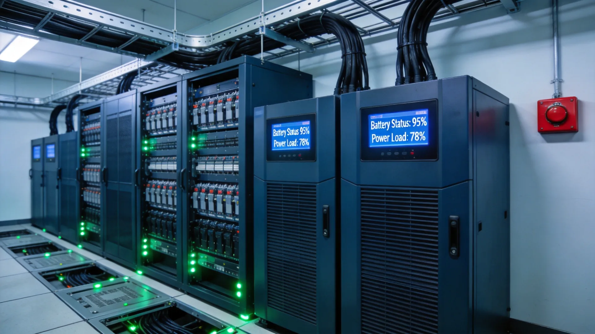 Modular UPS system with redundant 2N architecture for data center